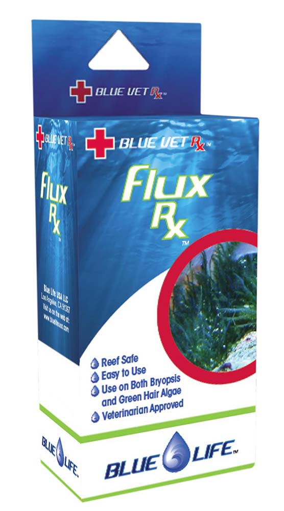 Flux Rx - Bryopsis and Green Hair Algae Treatment - Blue Life USA blue vet