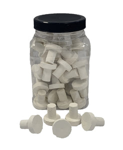 ReefH2O Bulk Ceramic Frag Plug White 50 Count Jar