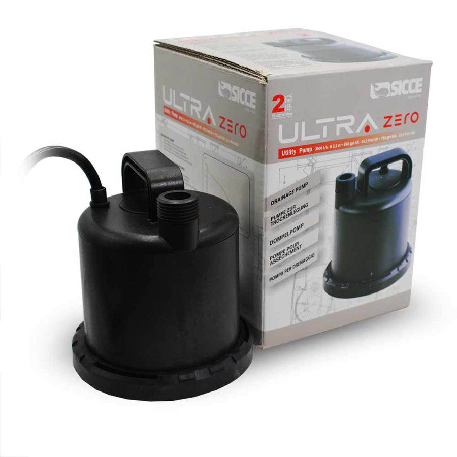 Sicce Ultra-Zero Utility Pump for Sump or Drainage